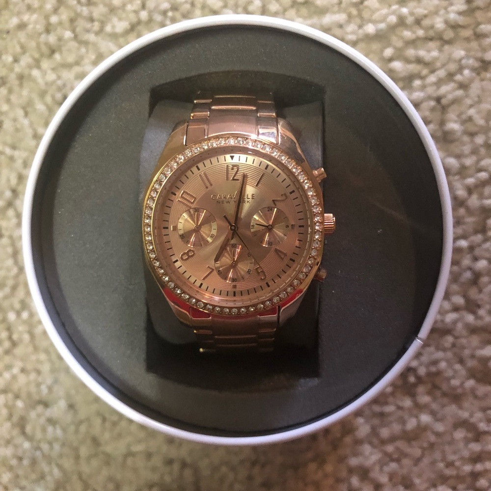 Rose gold watch-BN with tags